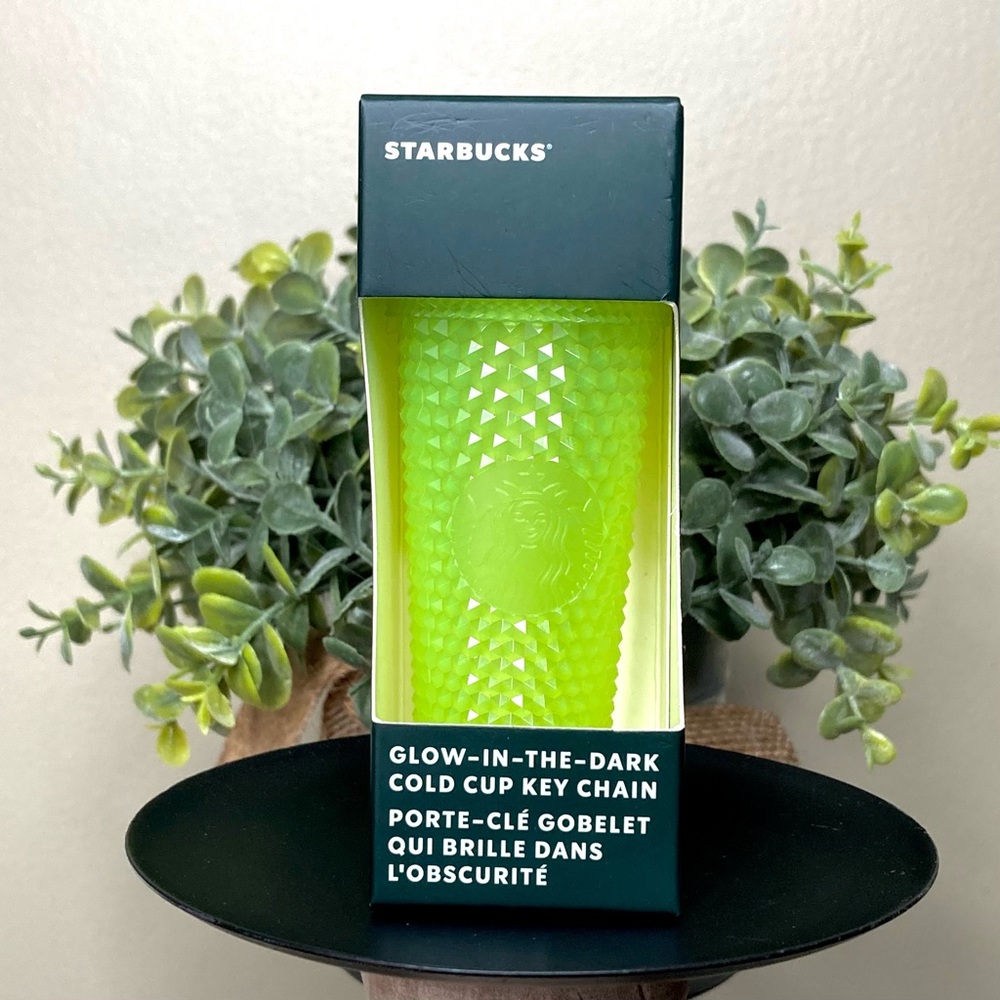 STARBUCKS Studded Glow in the Dark Lemongrass Cup Keychain